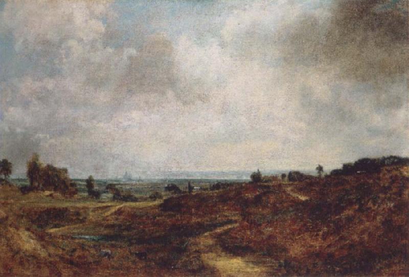 John Constable Hampstead Heath with London in the distance oil painting picture